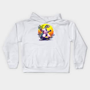 karate dino Kids Hoodie